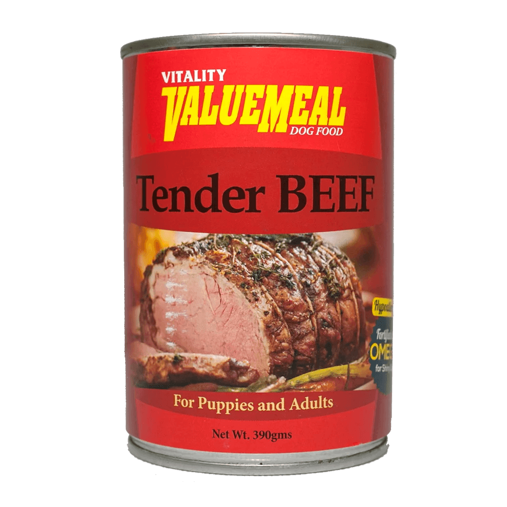 vitality valuemeal canned tender beef
