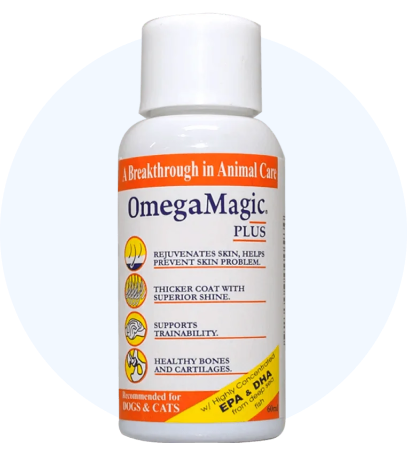omega magic with circle bg