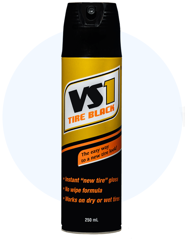 vs1 tire black aerosol spray