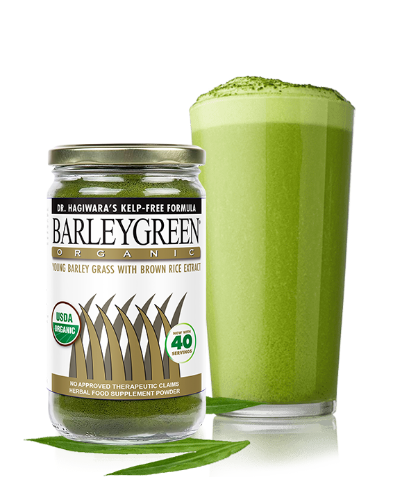 blended juice with barleygreen