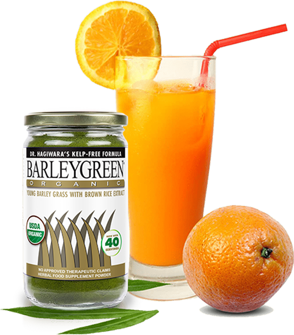 barleygreen with juice