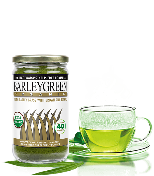 barleygreen with tea