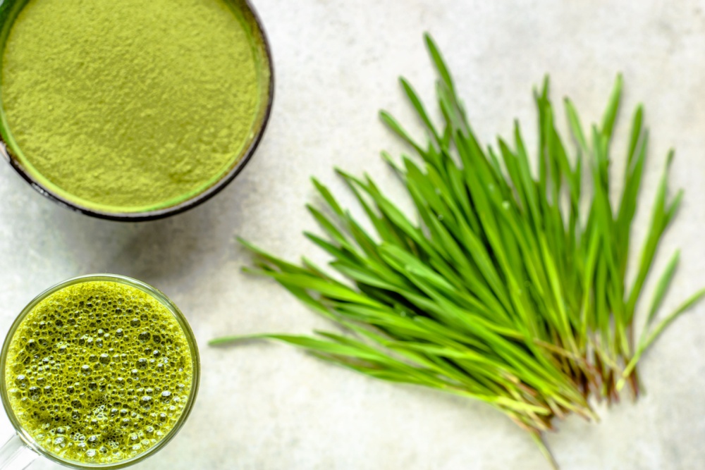 barley grass juice or smoothie
