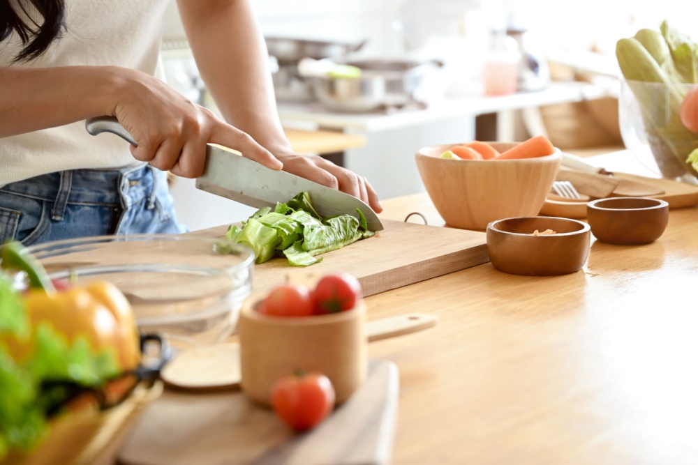 cooking food