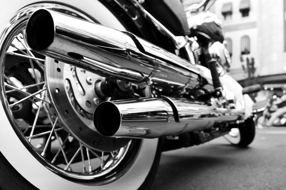 shiny motorcycle