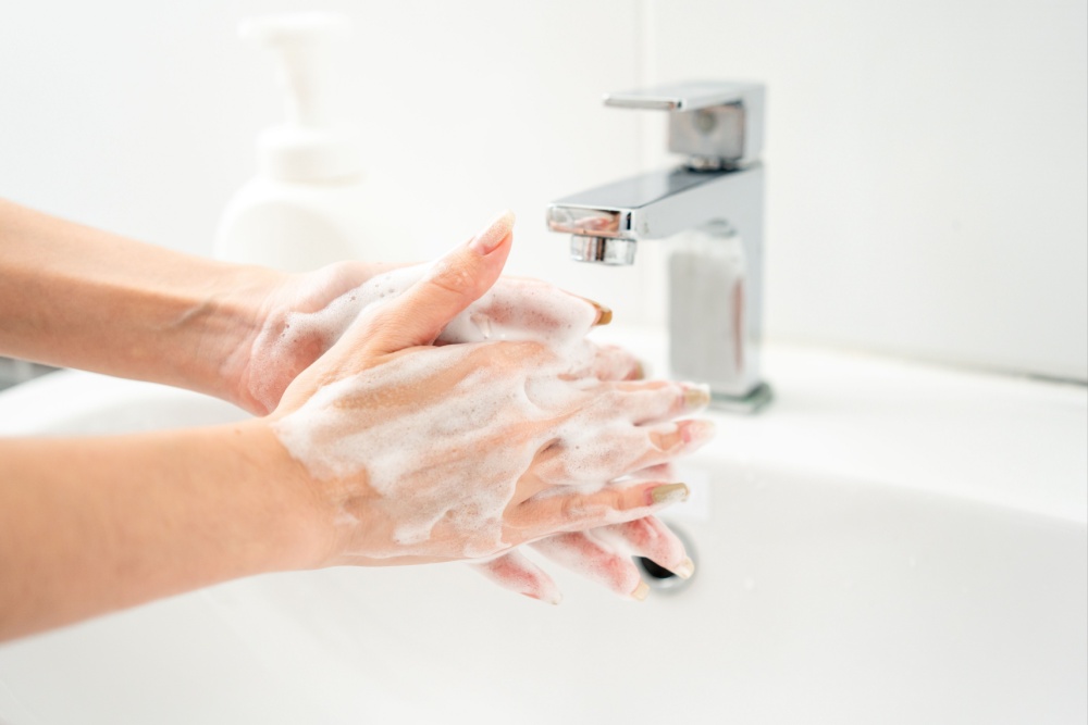 washing of hands to fight against foodborne illnesses